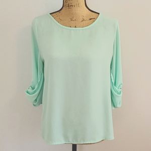 Modcloth Mezzanine Mint Shirt Size Medium